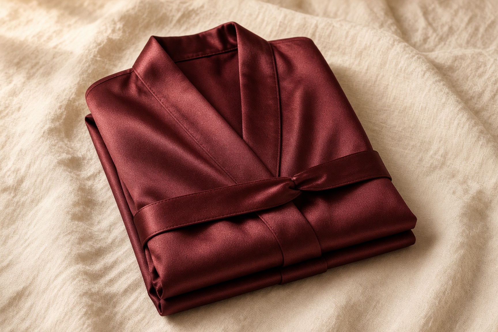 Satin Wrap Robe